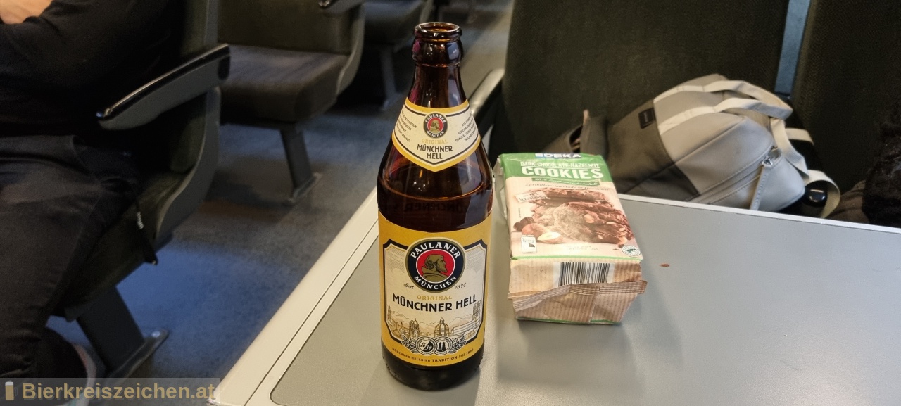 Foto eines Bieres der Marke Paulaner Original Mnchner Hell aus der Brauerei Paulaner Brauerei